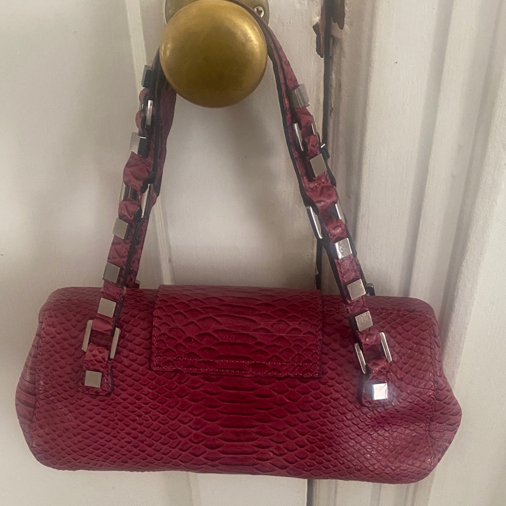 Charles David Burgundy Shoulder Bag - Picture 2 of 5